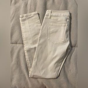 White skinny jeans, size 2